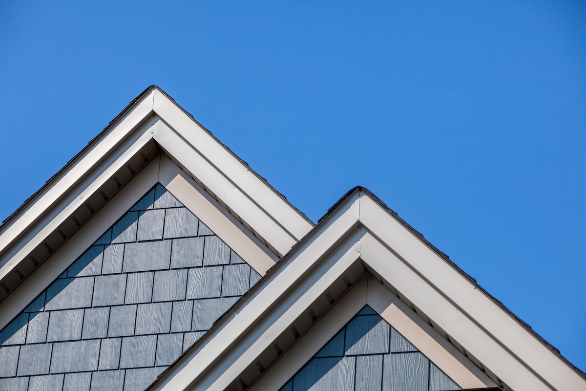 Roof of a new house.