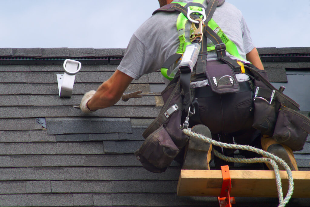 roofer construction roof maintenance rope security worker roofing companies mebane nc